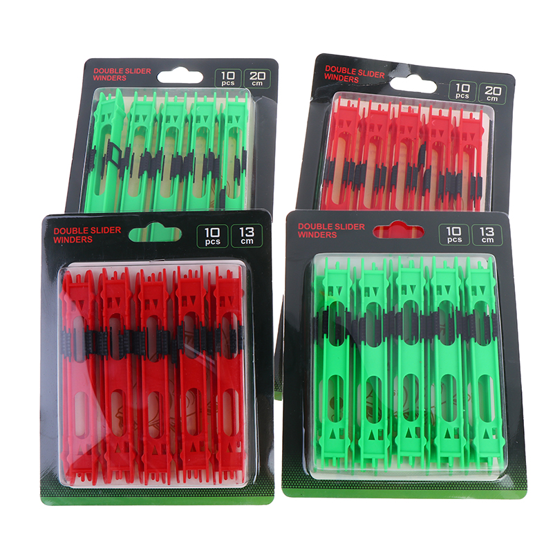Fishing Line Dispenser - Durable 10-Pack Fishing Line Winder, Dual-Colored
