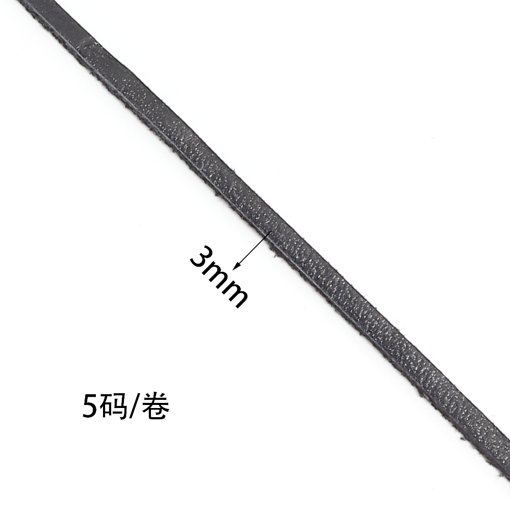 5yards 3mm Genuine Cow Leather - Braided Line recension och pris