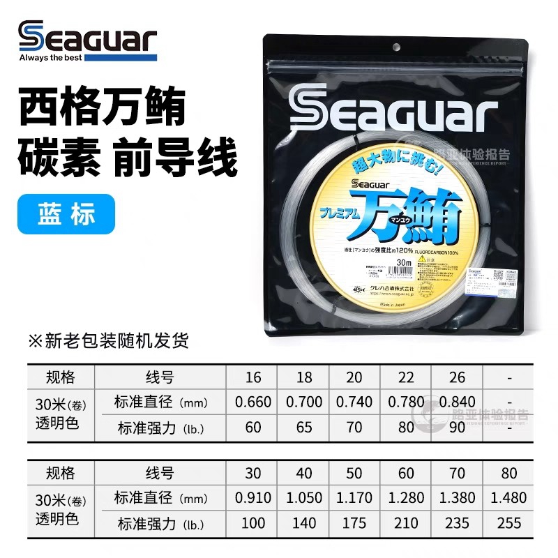 Original Seaguar 100% Fluoroca - Copolymer Line recension och pris