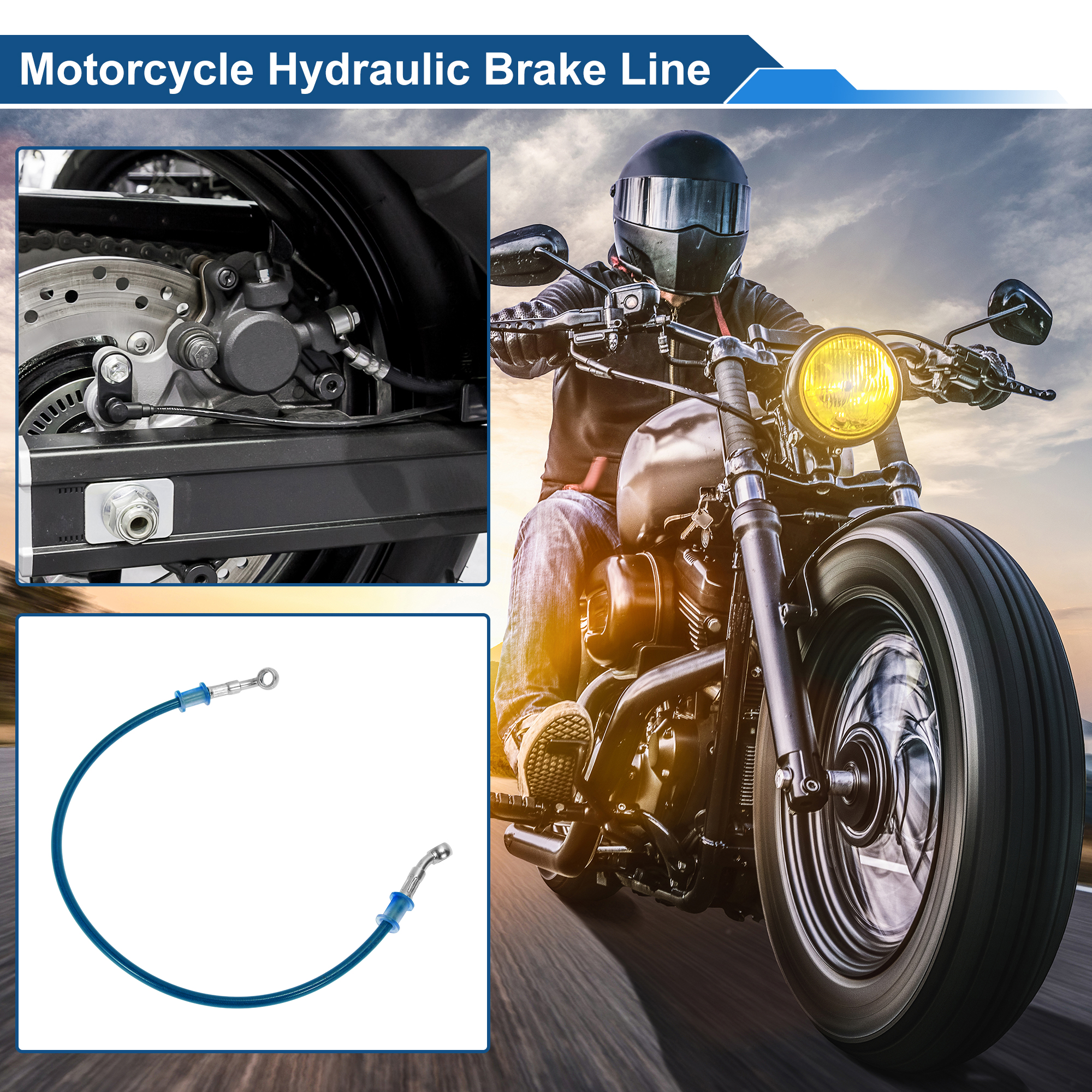 Motoforti 60cm Motorcycle Brak - Braided Line recension och pris