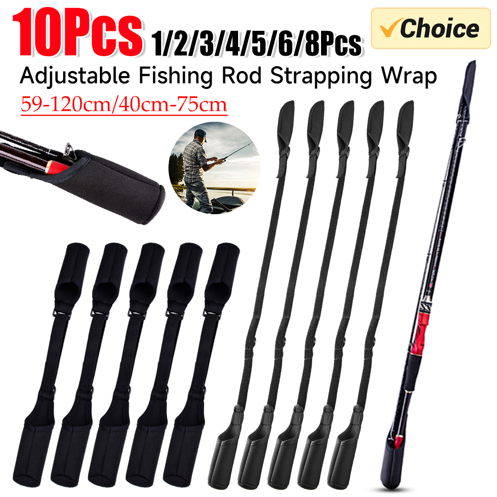 1-10PCS Fishing Rod Socks Srta - Fishing Line Box recension och pris