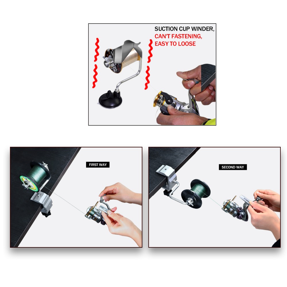 1pcs Portable Aluminum Fishing - Fishing Line Winder recension och pris