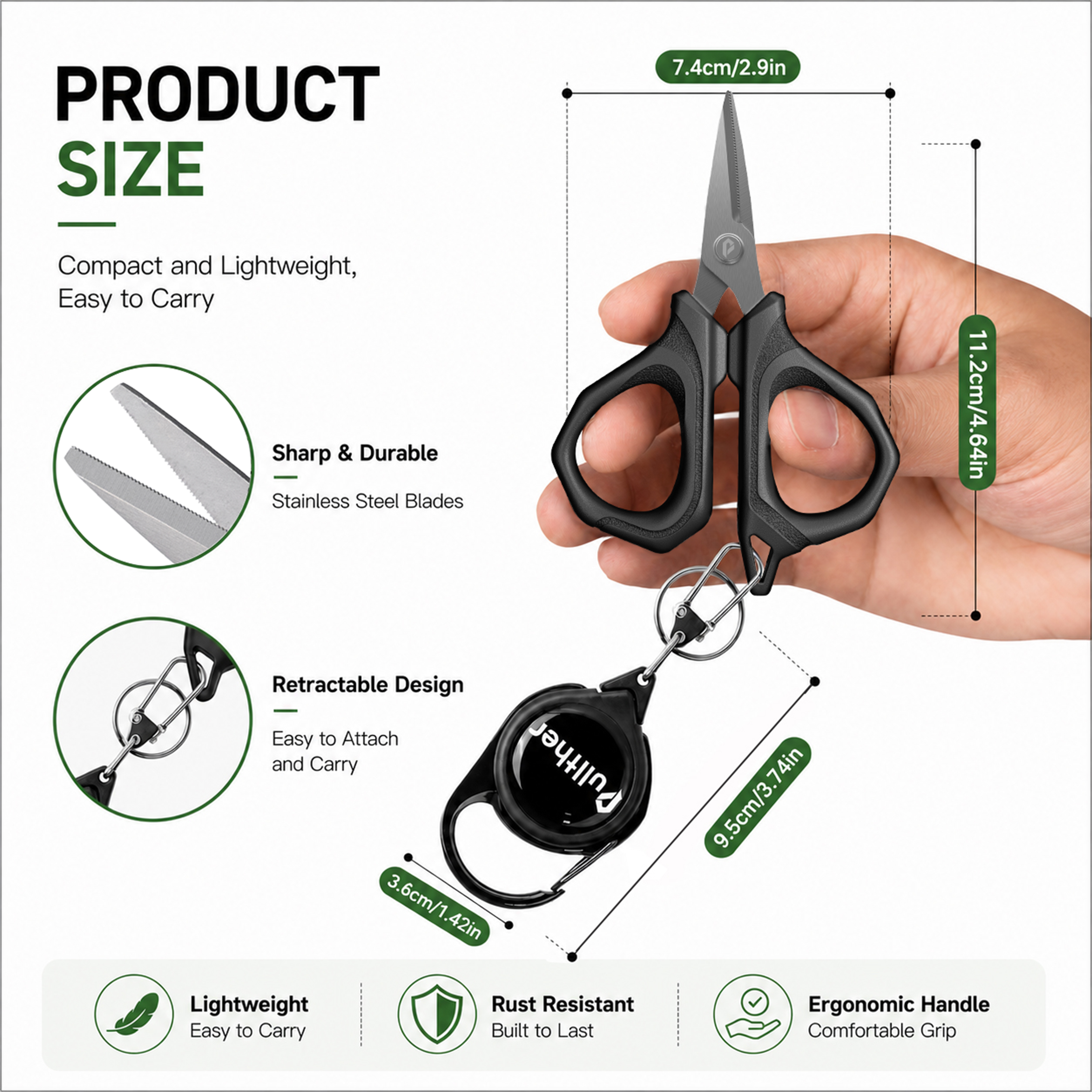Fishing Scissors Stainless Ste - Fishing Line Cutter recension och pris