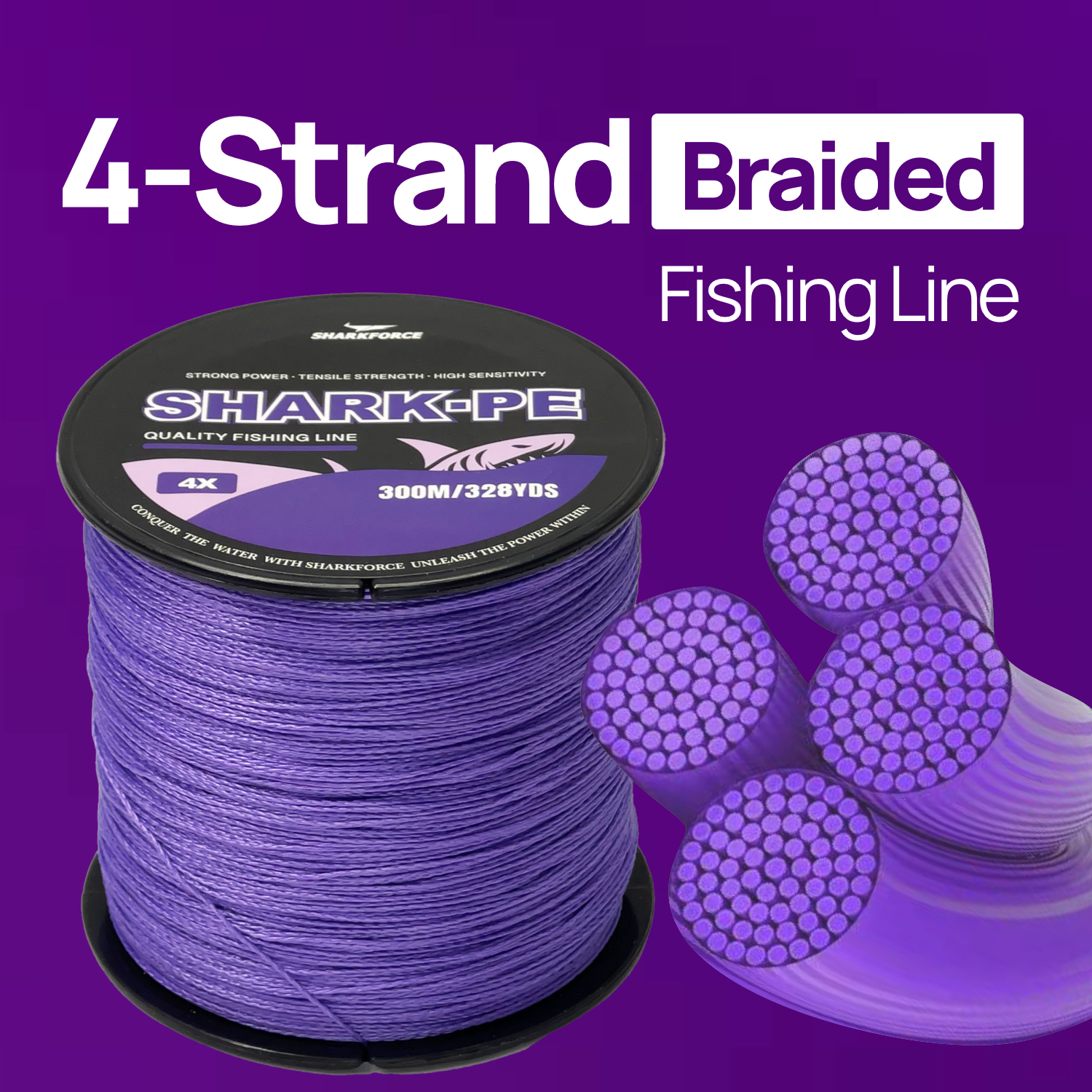 300m 4-strand Woven PE Fishing - Saltwater Line recension och pris