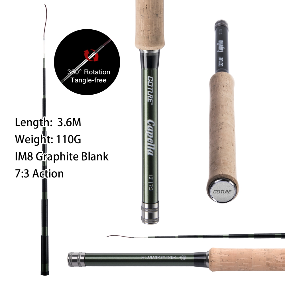 Goture Tenkara Fly Fishing Rod - Saltwater Line recension och pris