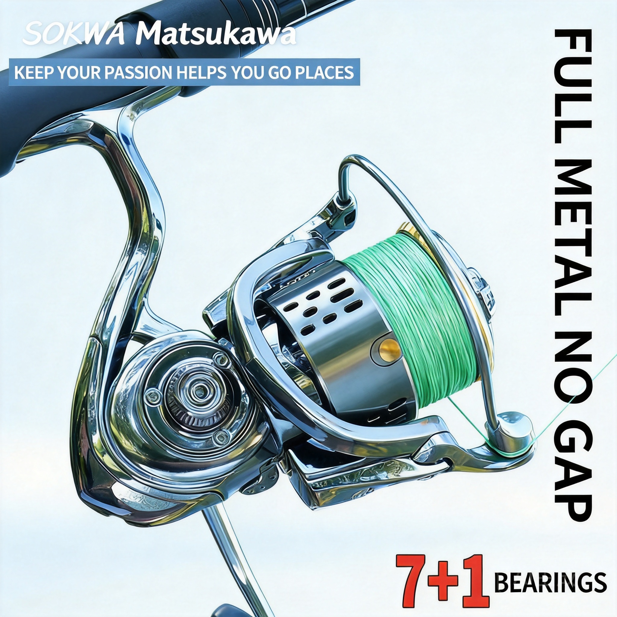 Full Metal Spinning Fishing Re - Ice Fishing Line recension och pris