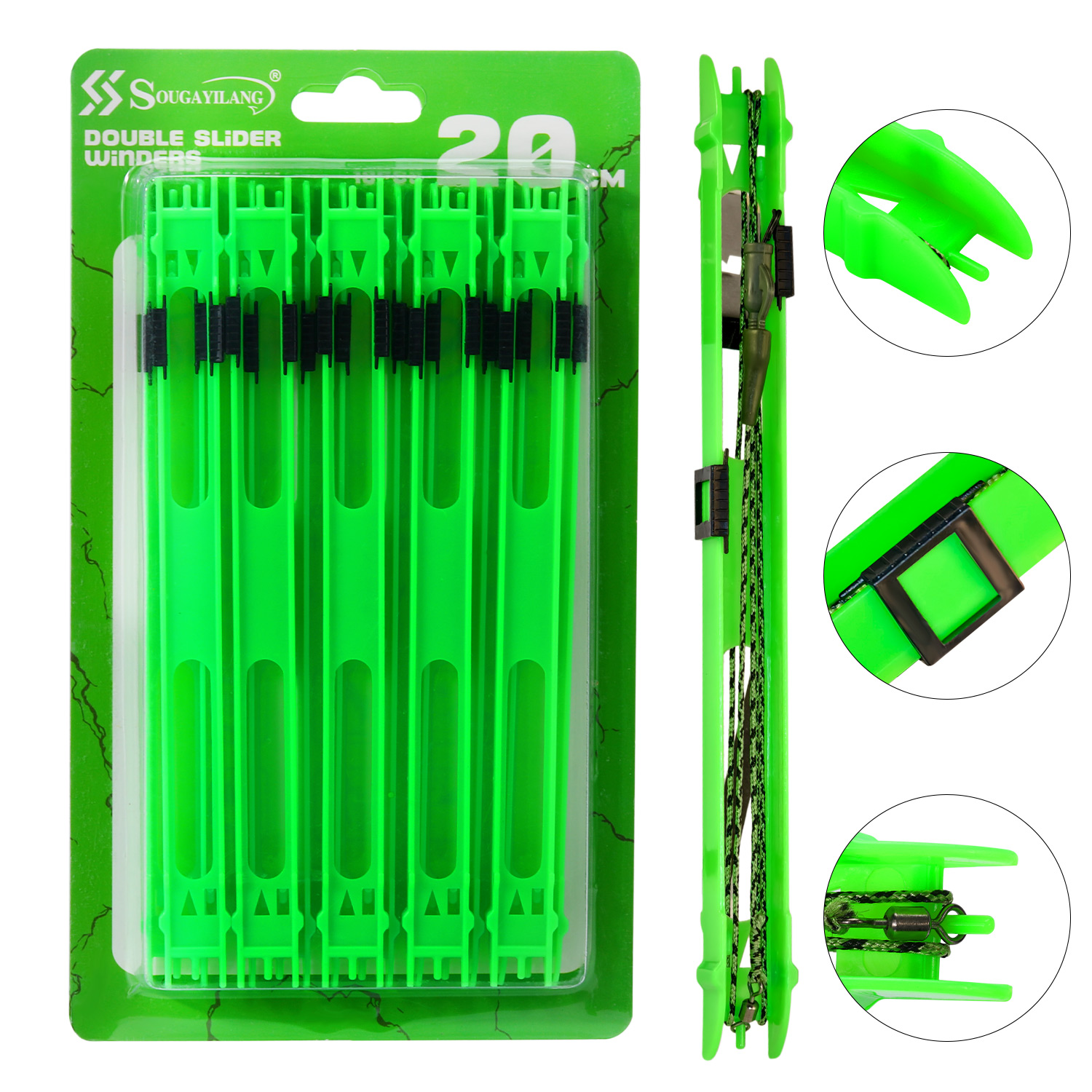 Sougayilang 10pcs Fishing Plas - Fishing Line Dispenser recension och pris