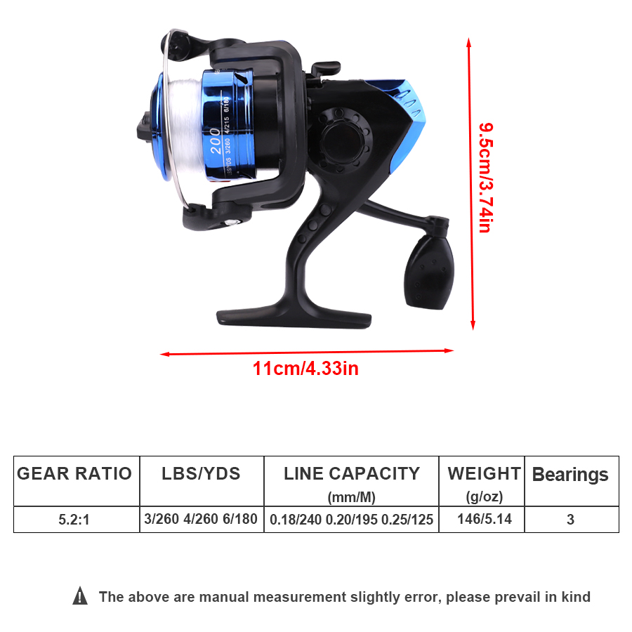 FTK 1.8M Portable Spinning Fis - Fishing Line Spooler recension och pris