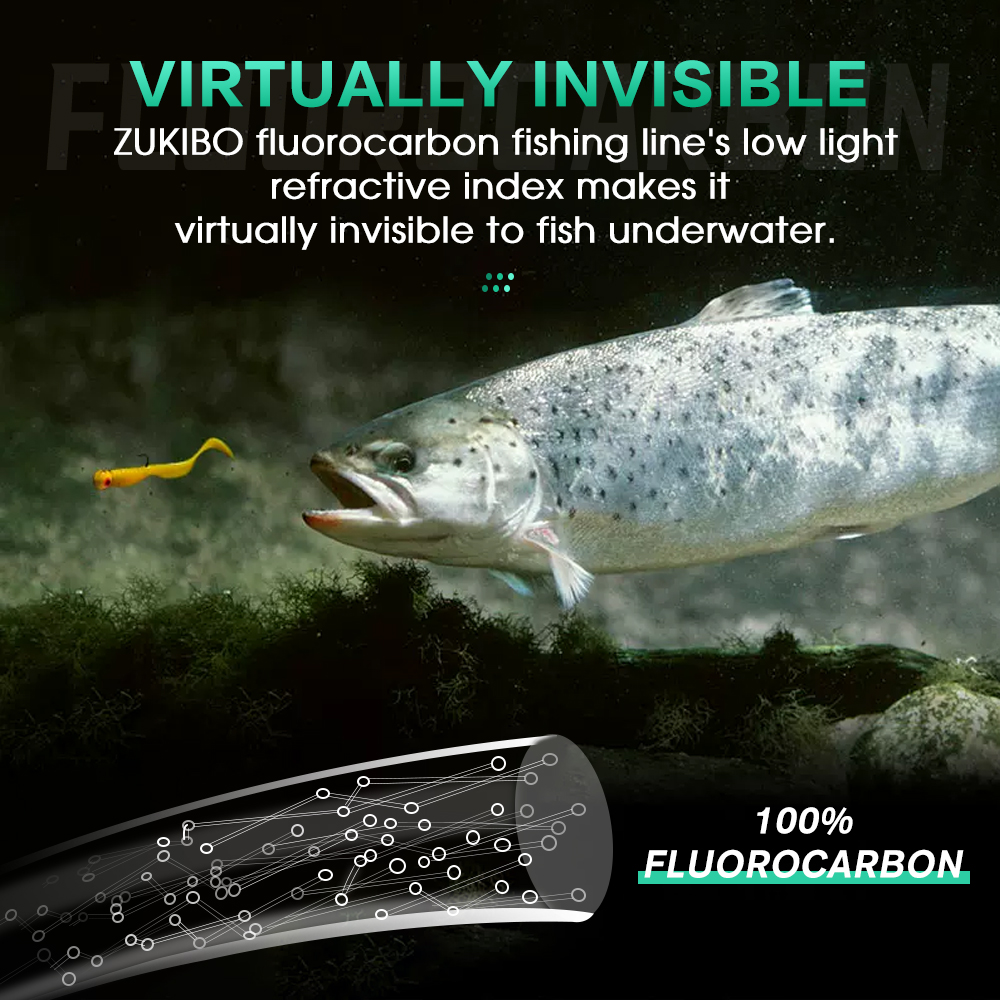 ZUKIBO 100% Fluorocarbon Fishi - Copolymer Line recension och pris